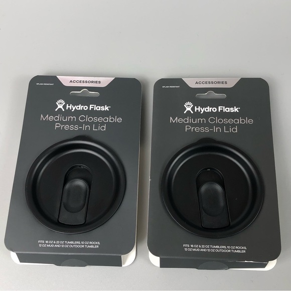 Hydro Flask Other - Hydro Flask Medium Closeable Press-In-Lid 2pcs